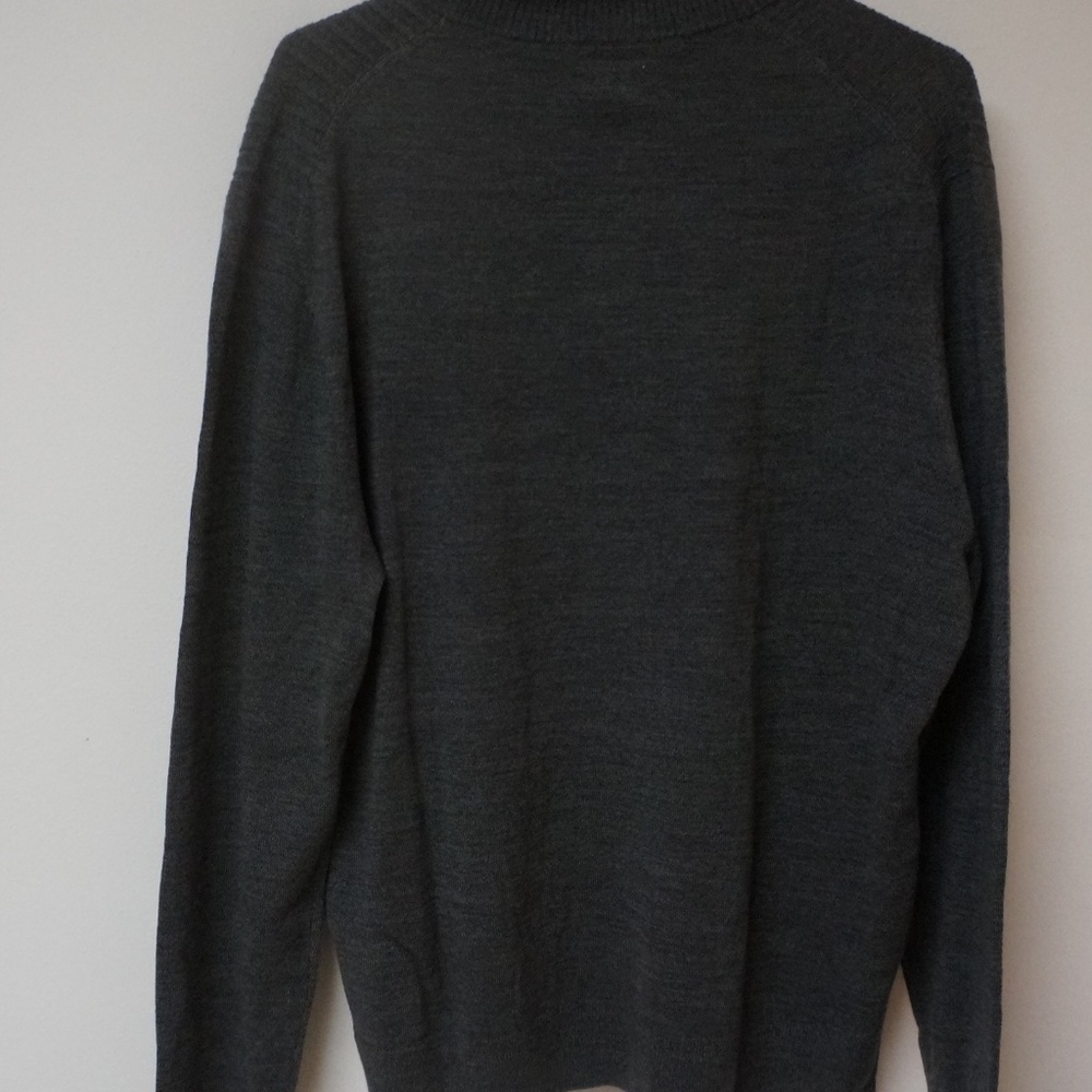 Dockers Mens 1/4 Zip Gray Sweater L - Picture 3 of 3